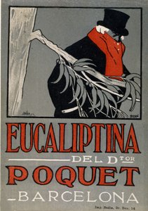 Reclame voor het koude medicijn Eucaliptina, Spanje 1924 door Spanish School