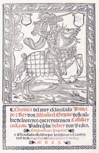 Alfonso XI, Koning van Castilië en León, te paard, 1551 door Spanish School