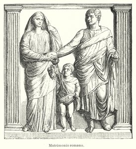 Oude Romeinse bruiloft