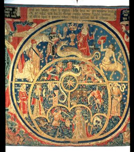 Astrologisch wandtapijt (centraal detail)