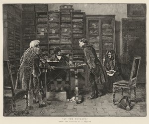 Bij de notaris
