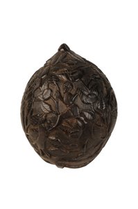 Gesneden kokosnoot spaarpot bugbear, Spaans Koloniaal, c.1800 door Spanish School