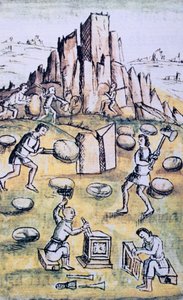 Codex van de verovering van Mexico: Steenwerk