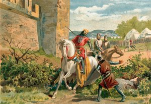 De dood van koning Sancho bij het beleg van Zamora