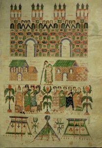 De Raad van Toledo, uit Abeldas Councilar Codex door Spanish School