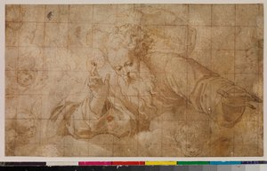 God de Vader zegent, 1675-99 door Spanish School