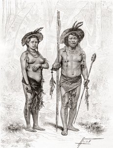 Inheemse Indianen uit Rio Branco, Zuid-Amerika