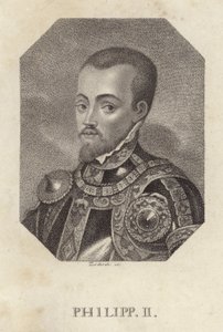 Filips II, Koning van Spanje door Spanish School