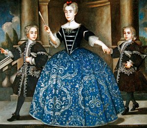 Portret van Donna Maria de Montaner y Canglada door Spanish School
