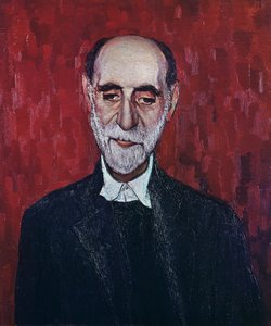 Portret van Juan Ramon Jimenez door Spanish School