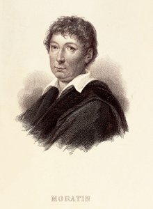 Portret van Leandro Fernandez de Moratin (1760-1828), Spaanse schrijver. Gravure 19e eeuw. Romantisch Museum van Madrid. door Spanish School