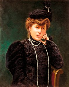 Portret van de Hertogin van Maria del Carmen Villahermosa (1815-1905). Anoniem schilderij. Eind 19e eeuw. door Spanish School