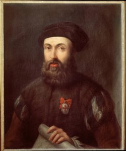 Portret van de Portugese navigator en ontdekkingsreiziger Fernand Magellan door Spanish School