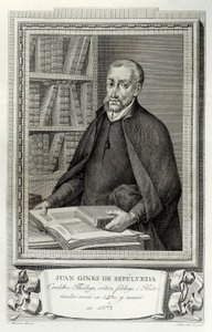 Portret van de Spaanse humanist en religieus Juan Gines de Sepulveda (1490-1573)