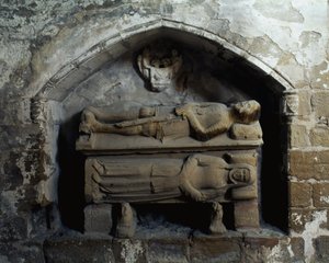 Sarcophagus door Spanish School