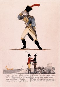 Spaanse Onafhankelijkheidsoorlog: Napoleon tegenover de alliantie tussen Spanje en Engeland door Spanish School