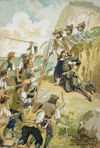 Het Bloedige Corpus, 1894 (kleur litho)