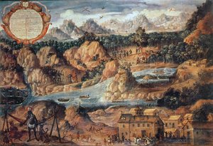 De verovering van Guatemala in 1524 door Spanish School