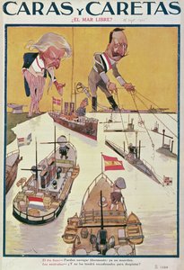 De Kaiser en Uncle Sam ten tijde van de Eerste Wereldoorlog, 1915