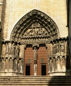 De Portada del Sarmental, zuidelijke transept, c.1235 door Spanish School