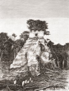 Tikal, Guatemala, Midden-Amerika: De Tempel van de Jaguar