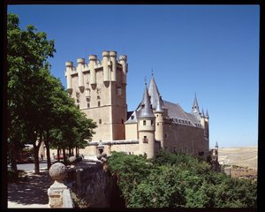 Zicht op het alcazar
