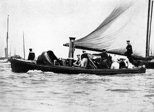 Een Koninklijk en Keizerlijk gezelschap in Cowes, 1910