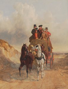 De Koninklijke Postkoets op de weg
