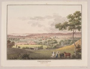 Christiansfeld, vanaf de westkant door Søren L. Lange