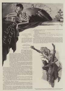 Illustratie voor The Living Dead, door Outram Tristram door St. George Hare