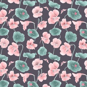 Oost-Indische Kers Heldenpatroon Kleurvariant 1 door Stacy Hsu