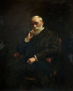 Portret van wethouder G J Johnson