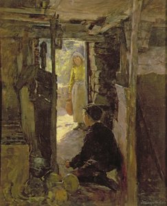 Bij de Deur van het Huisje door Stanhope Alexander Forbes