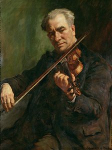 De violist: Walter Barnes, de dirigent van de Penzance Orchestral Society, ca. 1933
