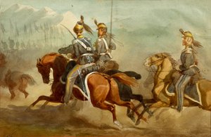 Cavalerie, Illustratie door Stanislao Grimaldi del Poggetto