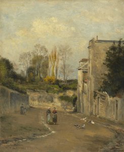 Montmartre, de rue Cortot, ca. 1872-76 door Stanislas Victor Edouard Lepine