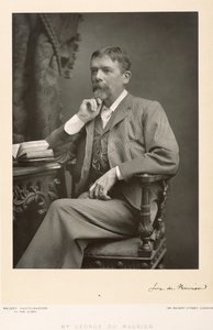 George du Maurier (1834-96), kunstenaar, cartoonist en romanschrijver, portretfoto door Stanislaus Walery