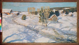 Blauwe sneeuw door Stanislav Joulianovitch Joukovski