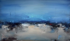 Sfeervol blauw landschap door Stanislav Lazarov