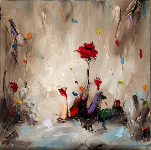 Levendige abstracte bloemen door Stanislav Lazarov