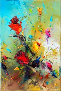 Levendige bloemenimpressie door Stanislav Lazarov