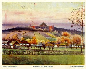 Krakau, Polen landschap, vroege 20e eeuw (ansichtkaart)