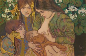 Moederschap door Stanislaw Wyspianski