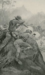 Aanval op een goudkonvooi door Stanley L. Wood