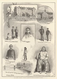 Het Haskell Instituut, een opleidingscollege voor indianen, in Lawrence, Kansas