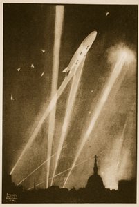 Zeppelin Aanval op Londen, illustratie uit 