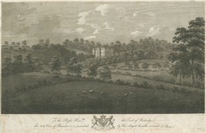 Beaudesert Hall en Park door Stebbing Shaw