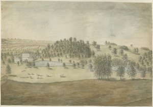 Himley Hall: aquarel schilderij