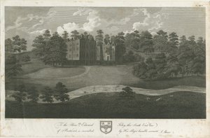Prestwood Hall: gravure, nd [1762-1802] door Stebbing Shaw