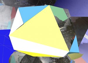 Abstract geometrisch landschap door Stefan Fransson